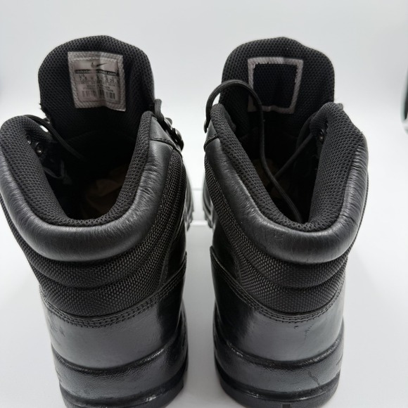 Nike ACG Black Leather‎ Hiking Boots 333667-001 Men Size 7.5 Trail Combat Work main image 7
